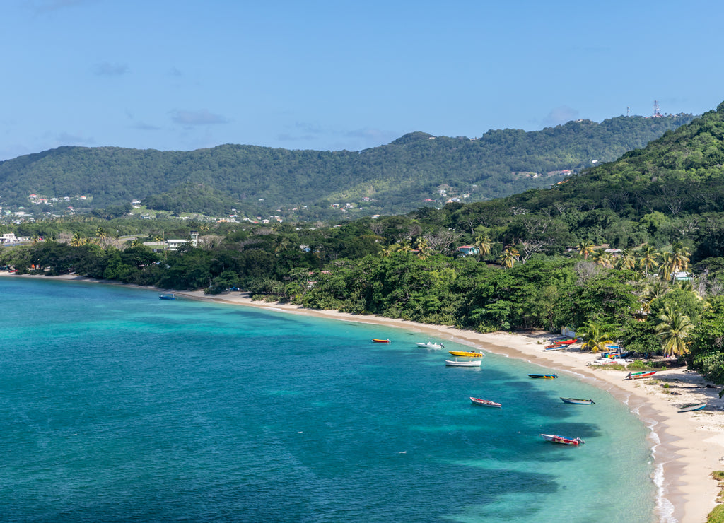 Paradise beach view in Carriacou, Grenada