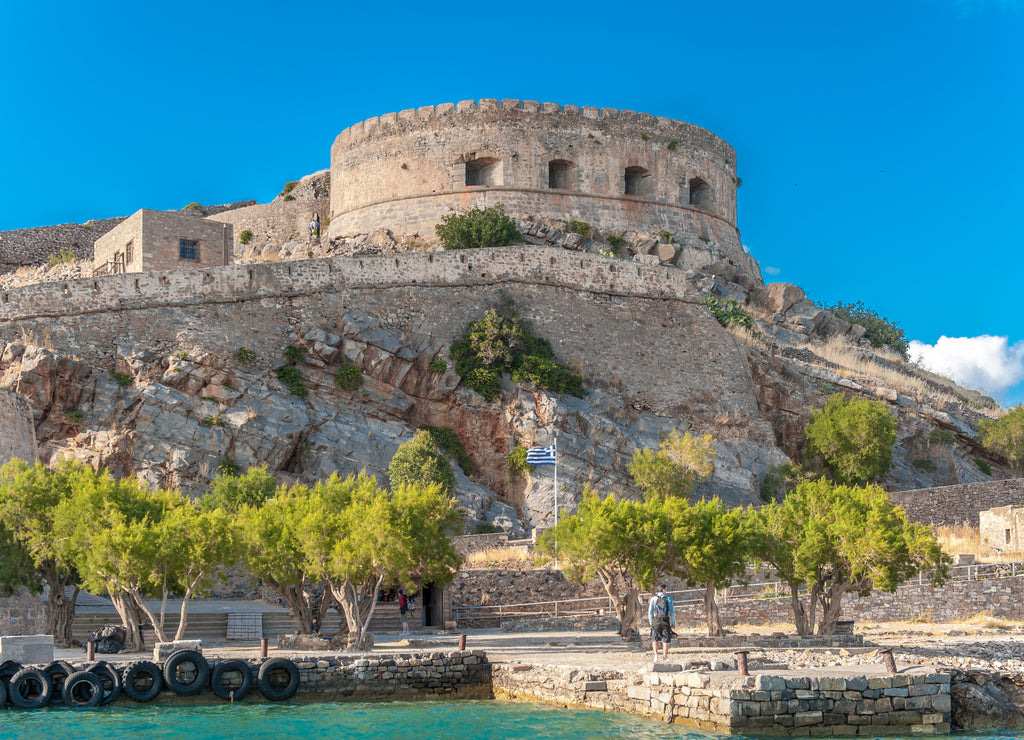 Ehemalige Festung auf der Insel Spinalonga auf Kreta