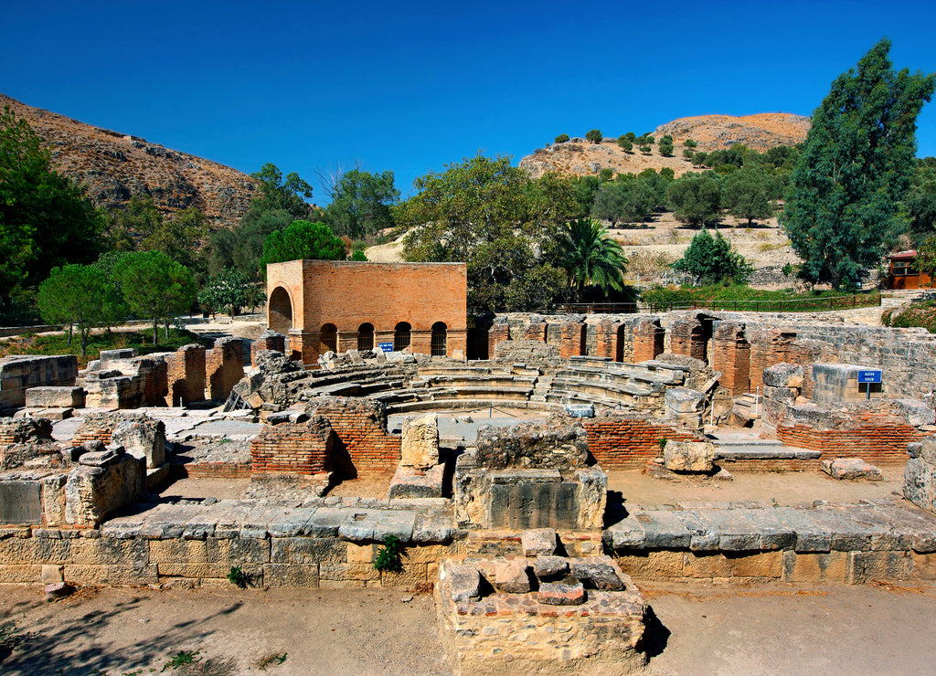 The Roman Odeon of the ancient city of Gortyna (or "Gortys"), to the south of Heraklion prefecture