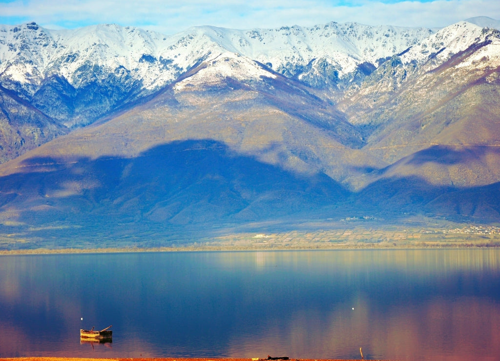 View of Kerkini, a lake reserve located in Northern Greece