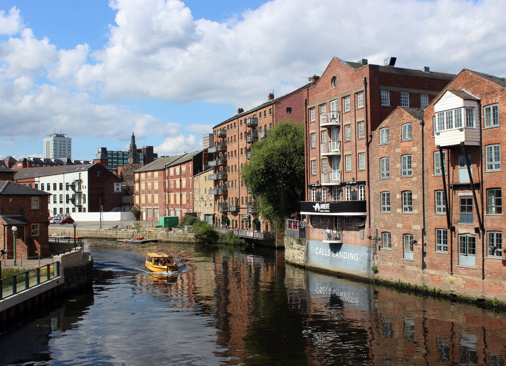 Historic warehouses beside the River Aire, Leeds