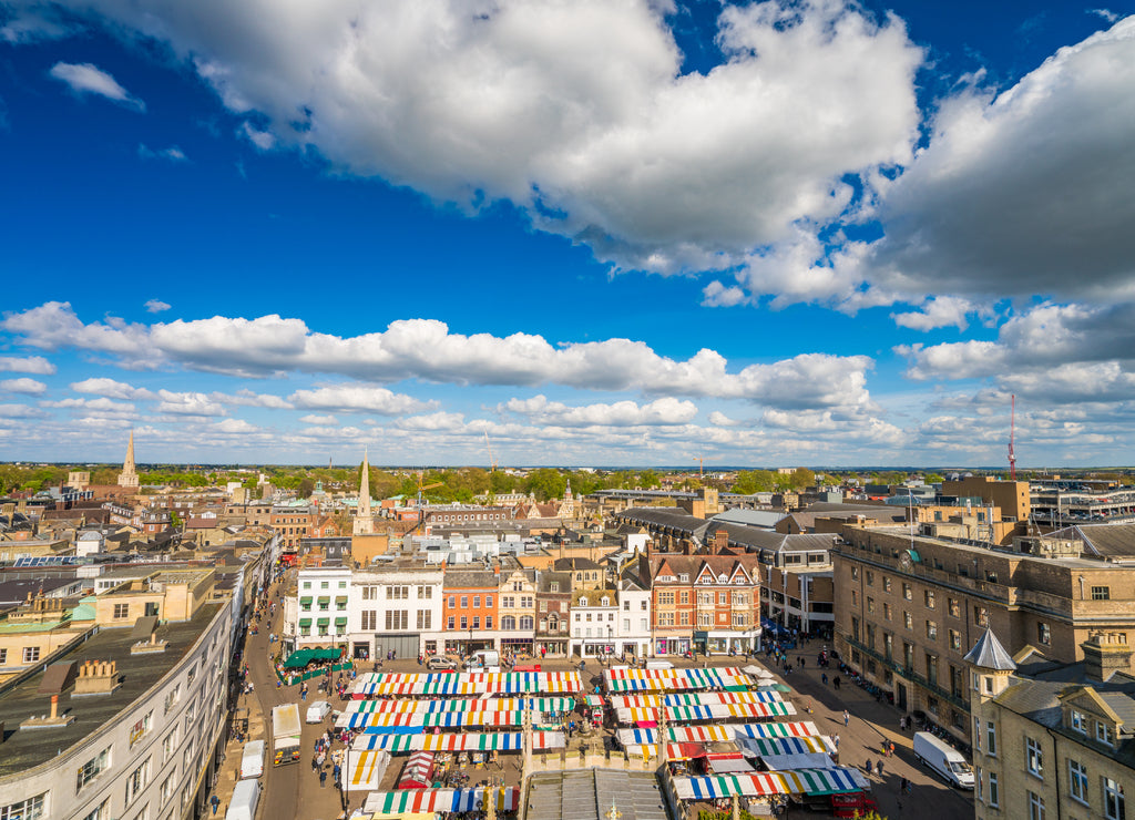 Cambridge market square, UK