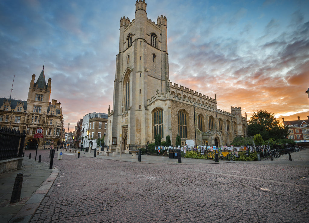 Great St. Mary's Church at sunrise. Cambridge