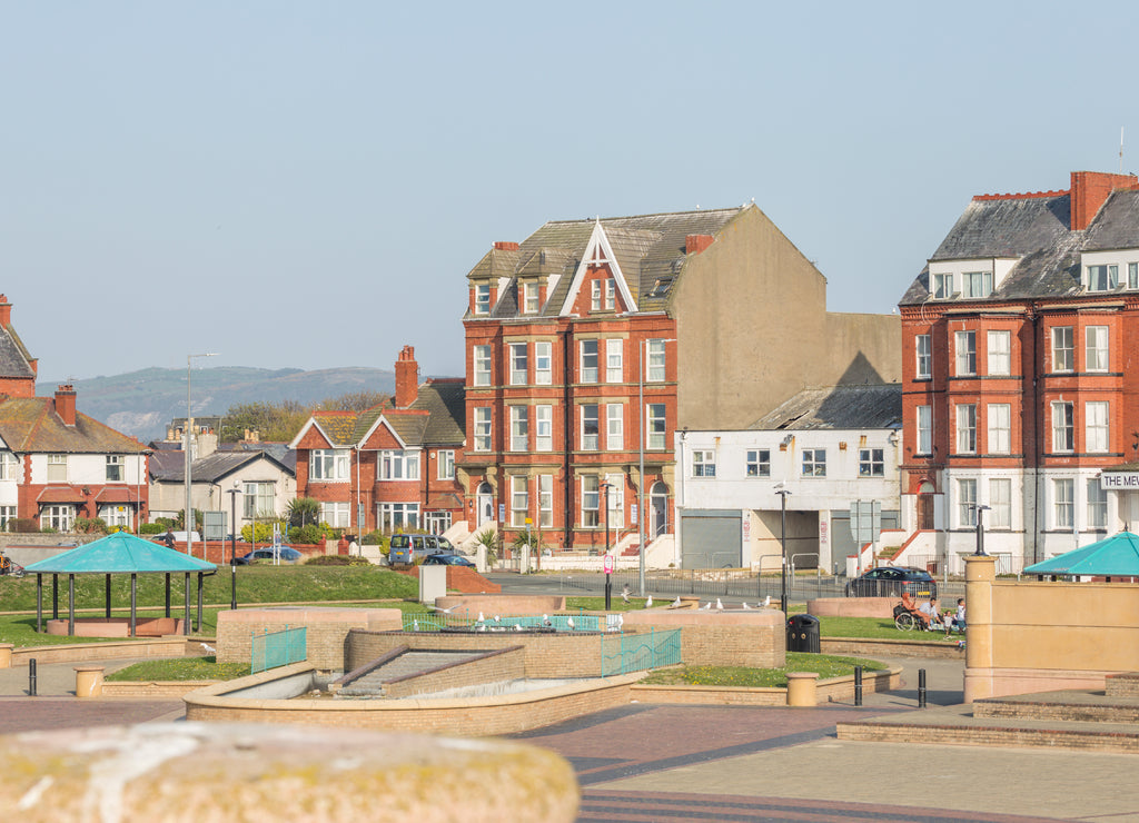 Colorful Architecture of Coastal Town in North Wales, UK