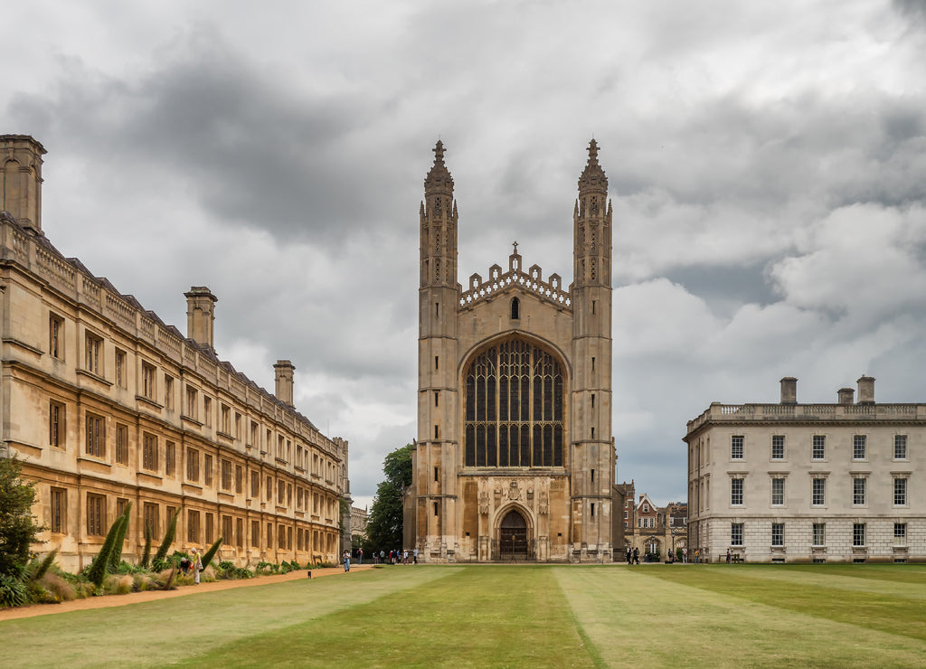 Kings college University and chapel in Cambridge, England
