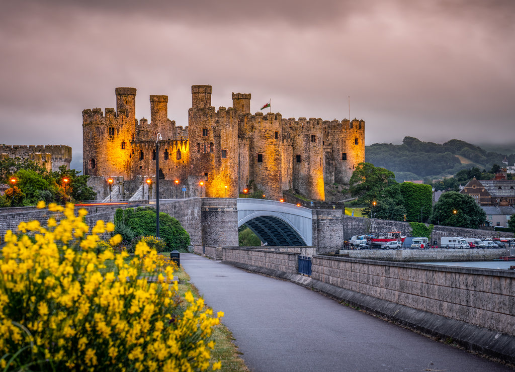 Conwy Castle in Wales, UK