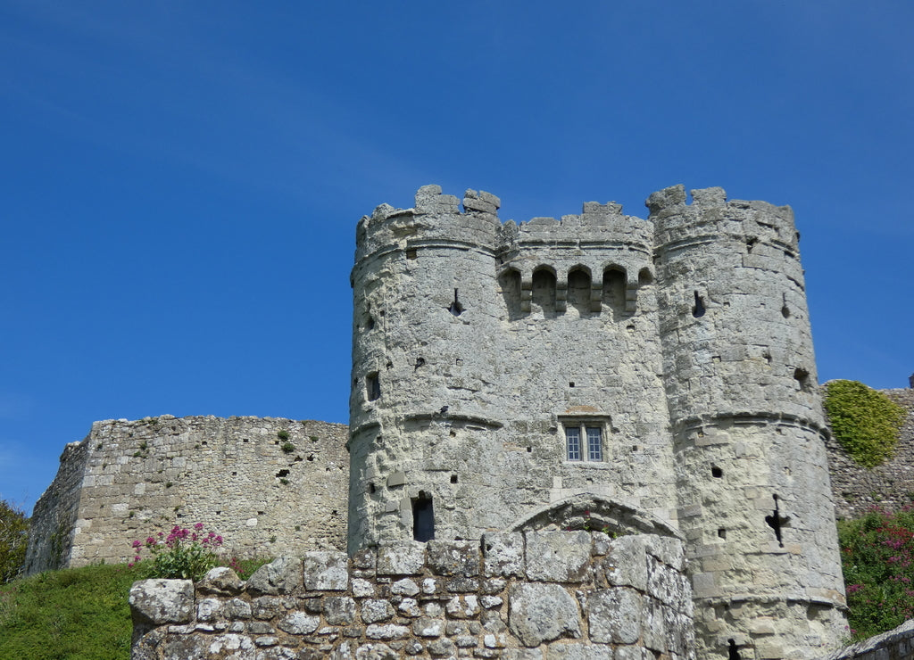 entrance to Carisbrooke Castle Isle of Wight England UK