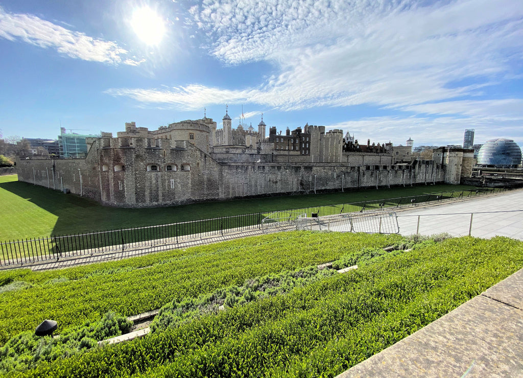 The Tower of London in the morning sunshine