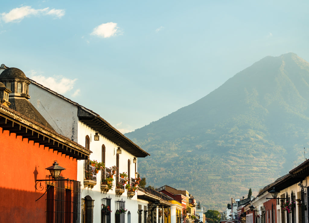 Volcan de Agua as seen from Antigua Guatemala