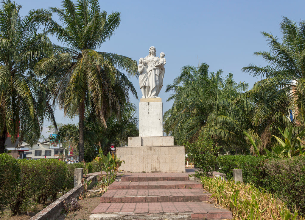 Honduras, San Pedro Sula, May, 2009: center of the city of san pedro sula
