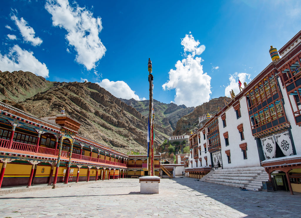 view of Tibetan Hemis monastery - Ladakh, Jammu and Kashmir, India