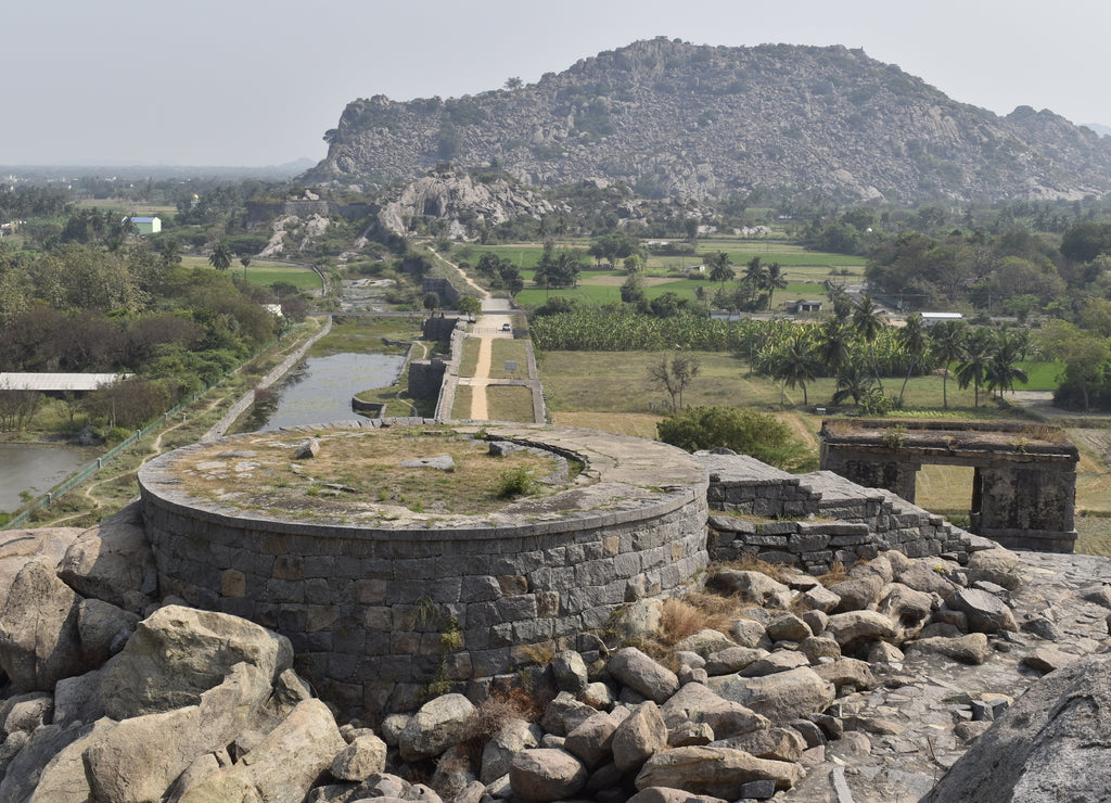 Buildings, Monuments & Architecture of Queen's fort at Gingee, Tamilnadu, India