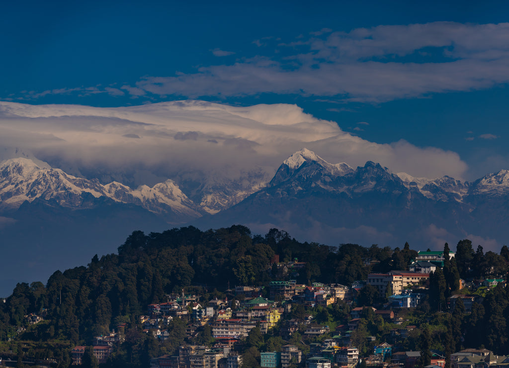 Darjeeling city in India