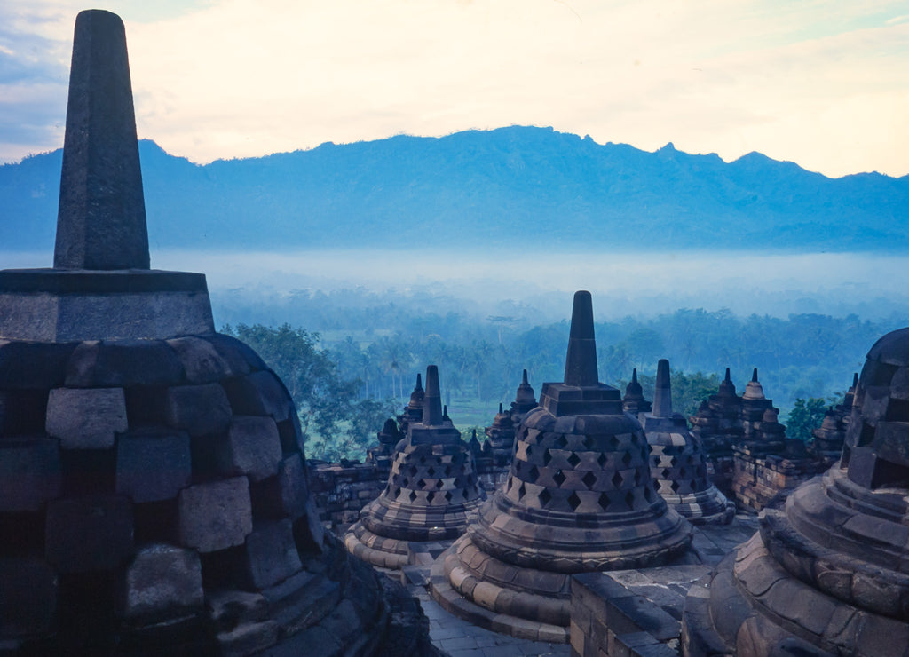 Temple of Borobodur in Java, Indonesia