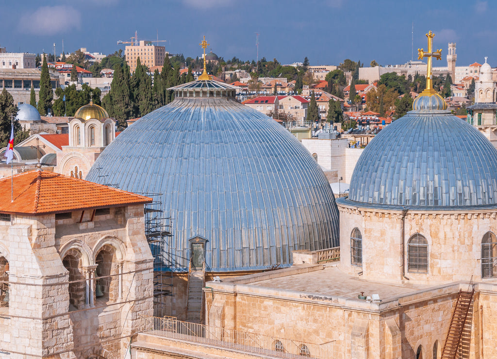 Church of the Holy Sepulchre. Via Dolorosa, 9th station. Old City of Jerusalem, Israel