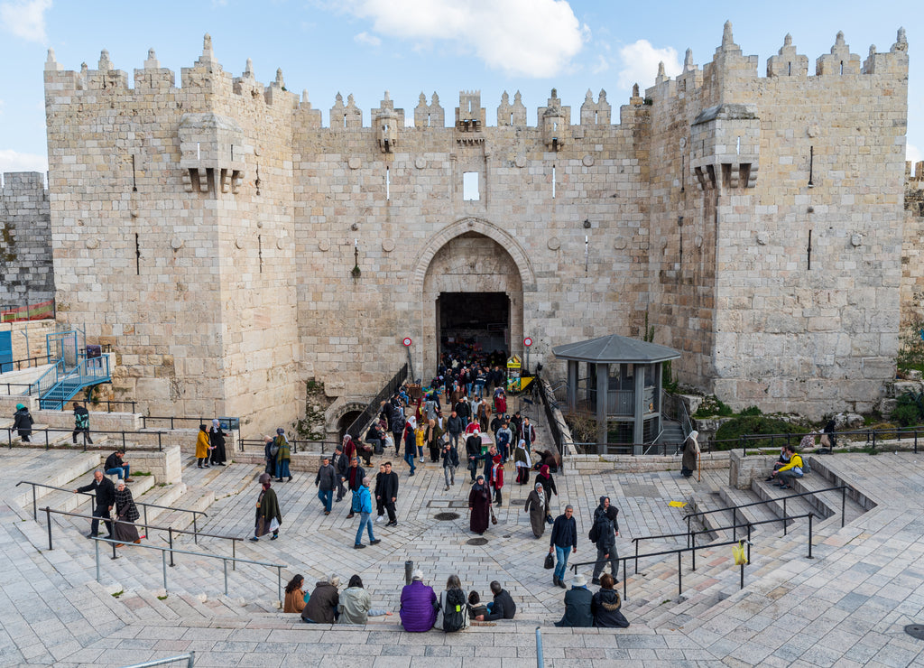 The Damascus gate in Jerusalem