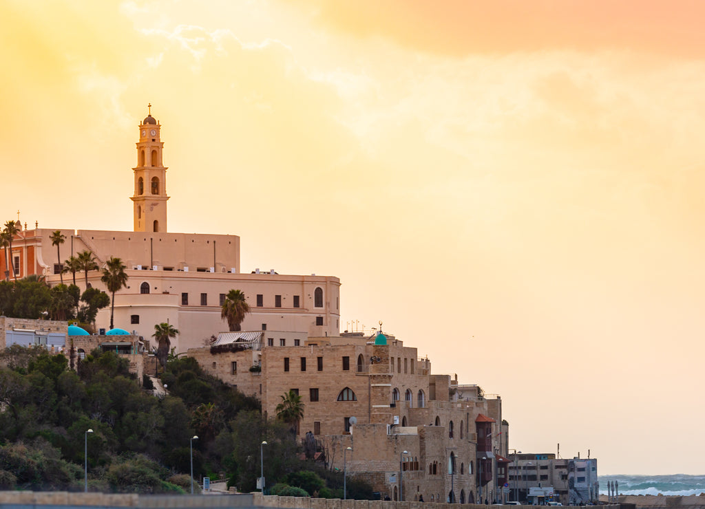 Old town port of Jaffa in Tel Aviv Israel