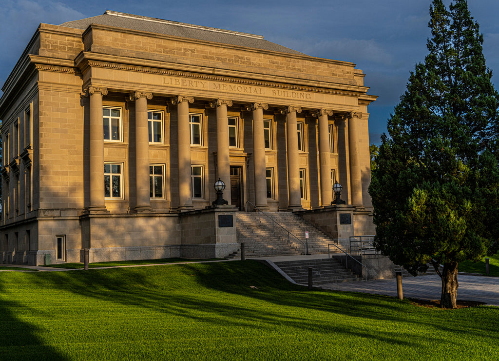 State Capitol area in Bismarck North Dakota