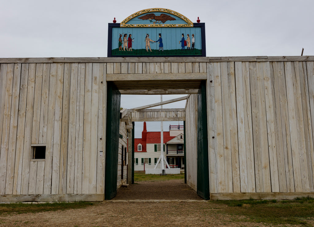 Fort Union, North Dakota - Fort Union Trading Post near confluence of the Missouri and Yellowstone River, Williston, North Dakota