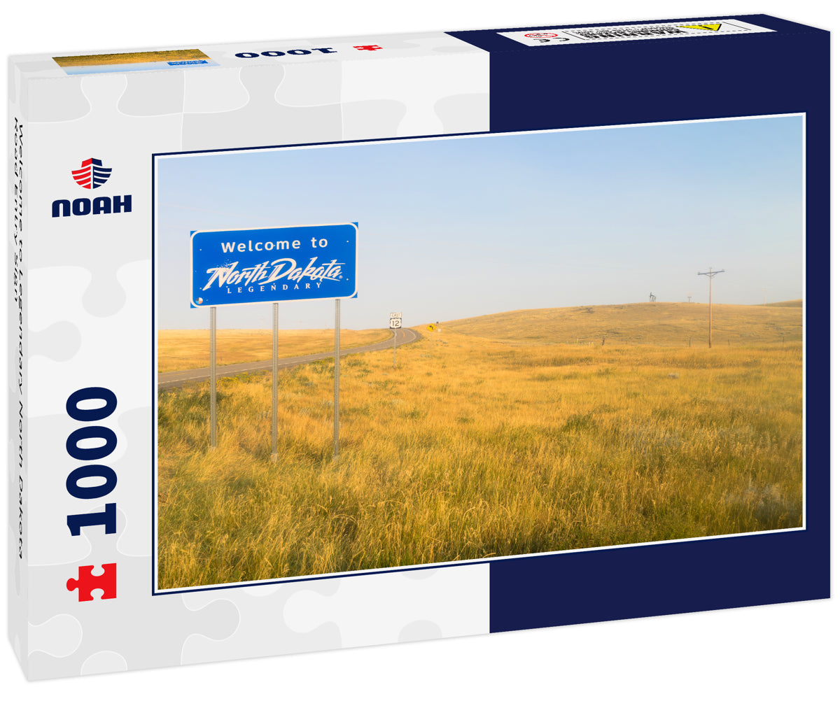 Welcome to Legendary North Dakota Road Entry Sign