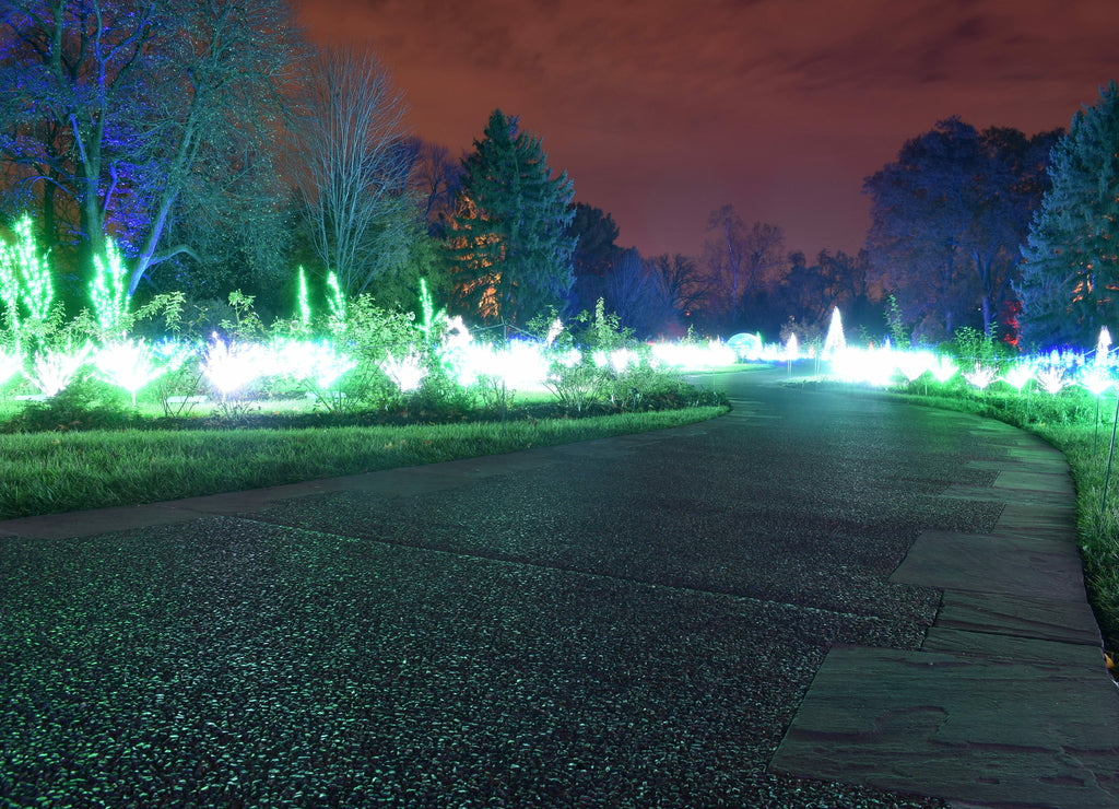 St Louis, Missouri, USA: Garden Glow Holiday Lights at Misspori Botanic Garden