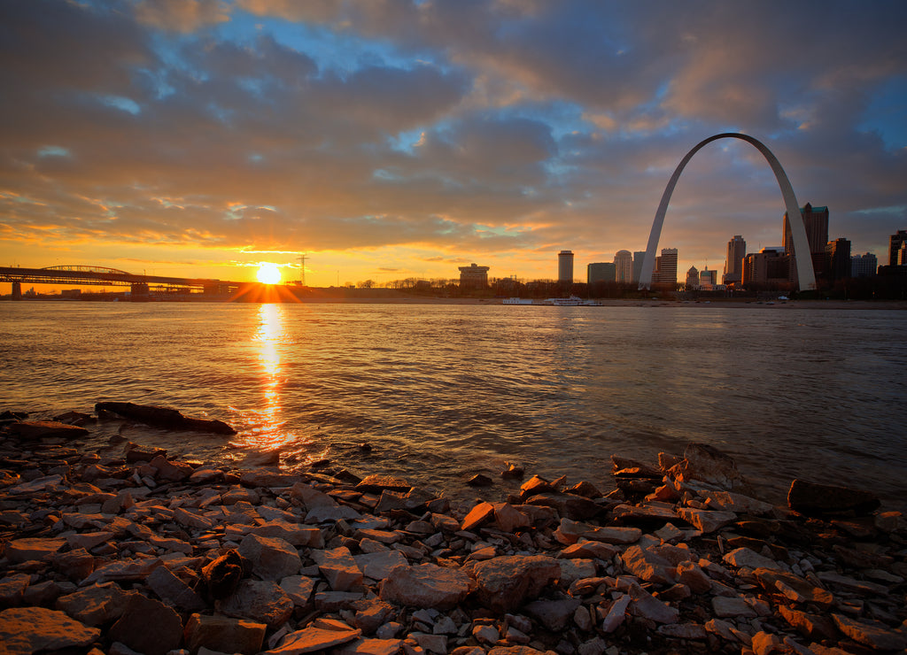 View of the Gateway Arch - St Louis, Missouri