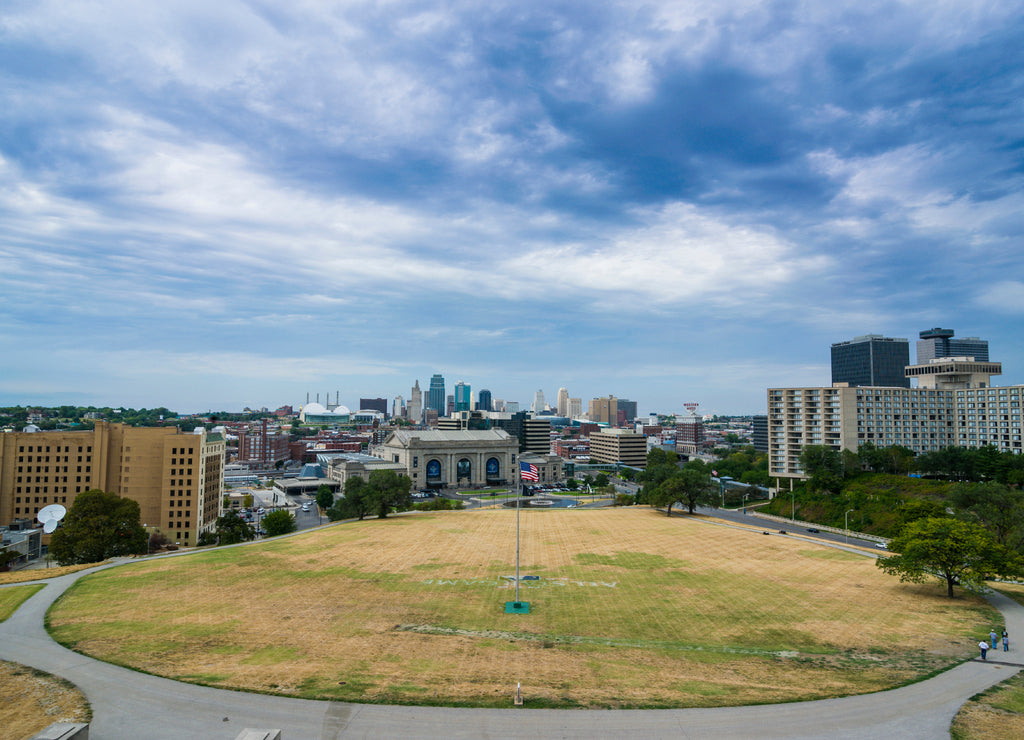 View from the Liberty Memorial over Kansas City, Missouri, USA