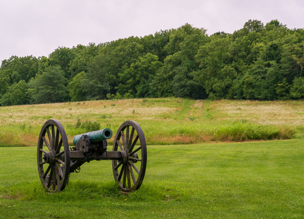 Single Cannon at Wilson's Creek National Battlefield, Missouri
