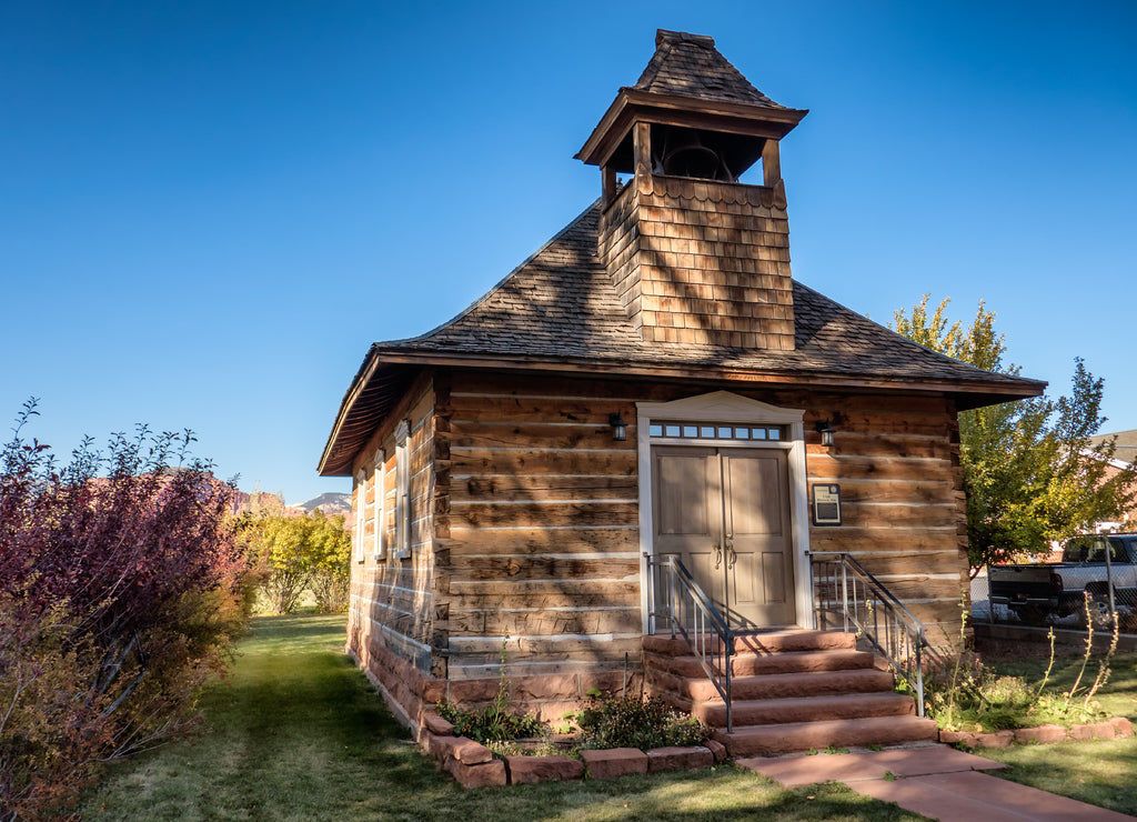 Old school and church in Torrey Utah