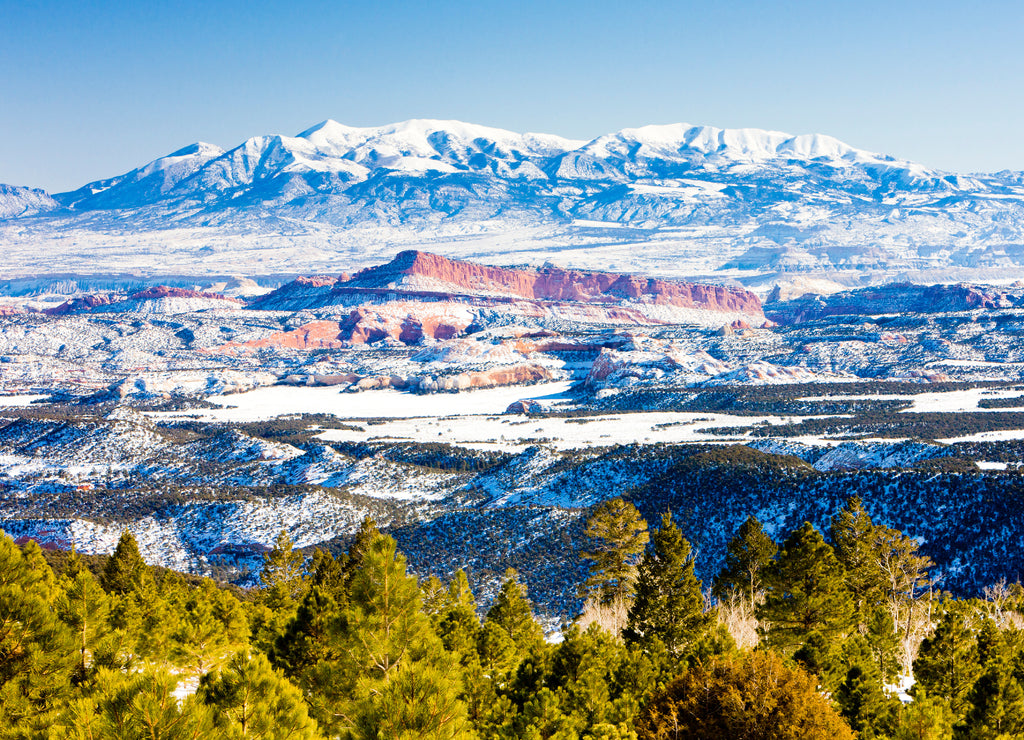 Capitol Reef National Park in winter, Utah, USA