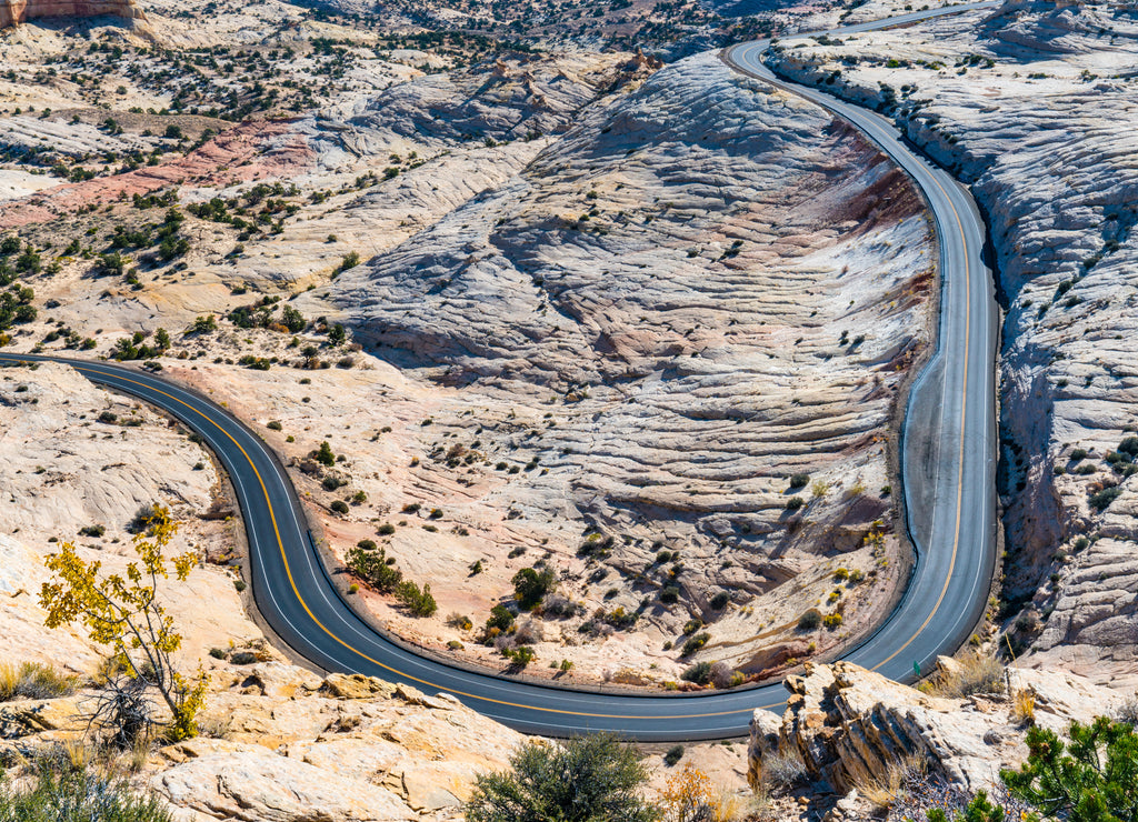 Road through the Grand Staircase-Escalante National Monument, Utah