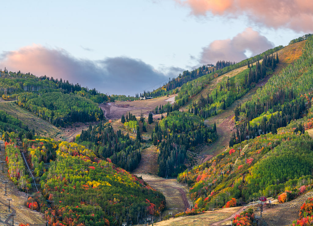 Park City, Utah, USA Autumn Slopes