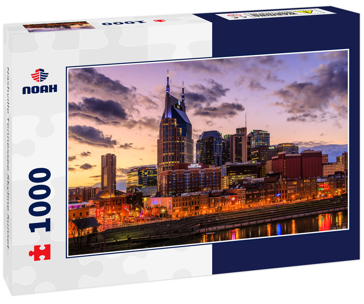 Nashville Tennessee Skyline Sunset