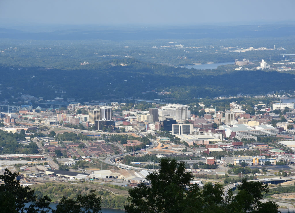 View of Chattanooga in Tennessee in the USA