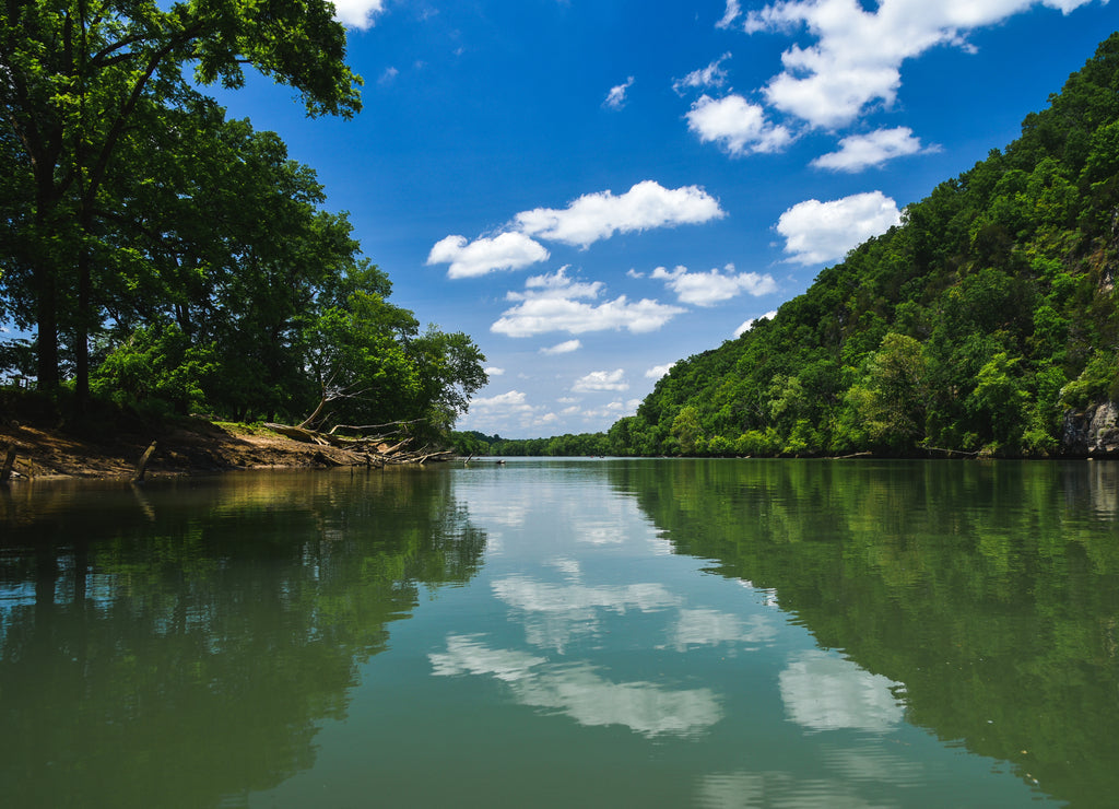 on the French Broad River in Tennessee
