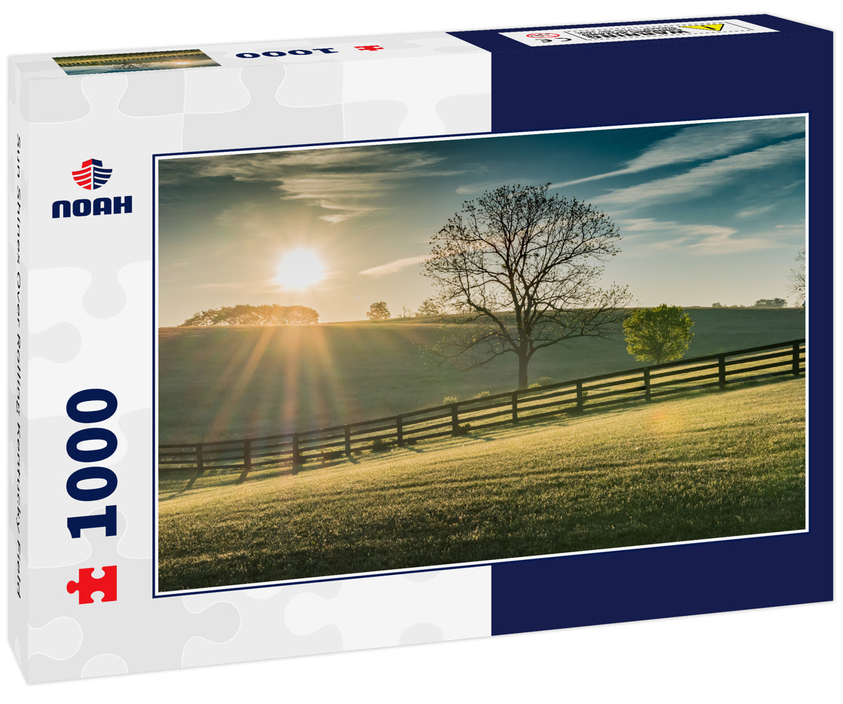 Sun Shines Over Rolling Kentucky Field
