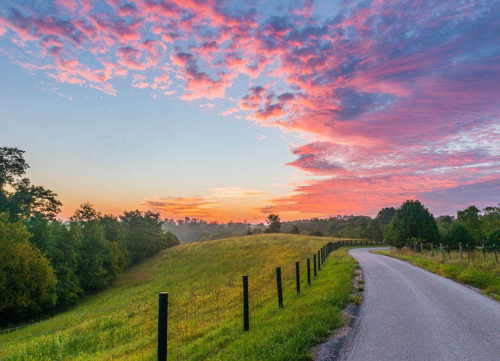 Sunrise on Jones Lane, Kentucky