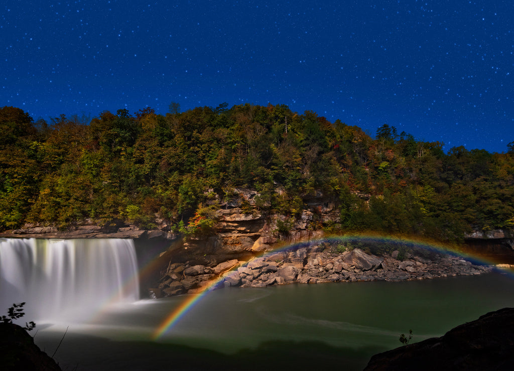 Moonbow at Cumberland Falls In Cumberland Falls State Park near Corbin Kentucky
