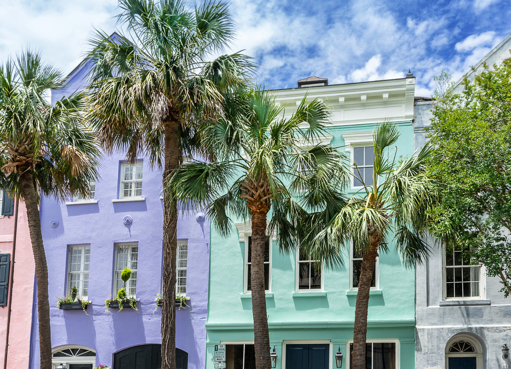 Rainbow Row in Charleston South Carolina