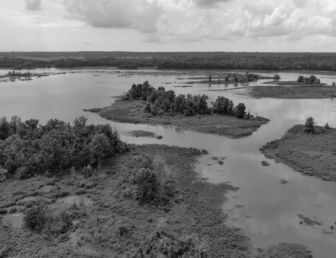 Noah Jigsaw Puzzle Azure blue skies and the waters of Lake Michigan are the backdrop to Sleeping Bear Dunes National Lakeshore in Glen Haven Michigan in black white 1000 pieces