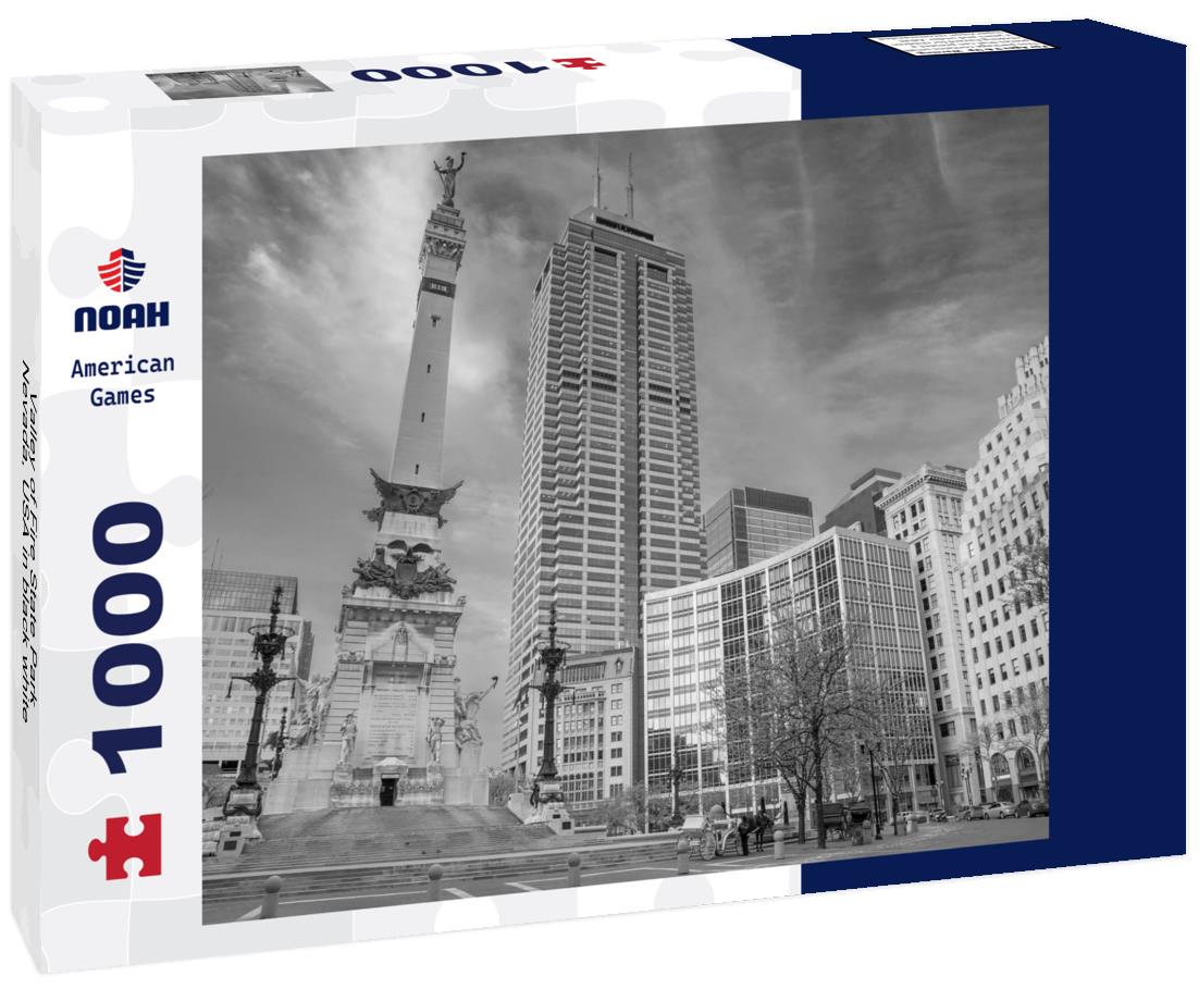 Noah Jigsaw Puzzle Valley of Fire State Park, Nevada, USA in black white 1000 pieces