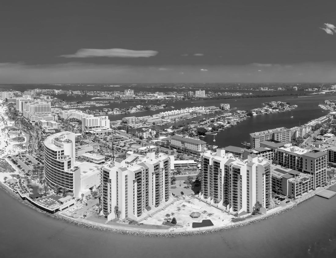 Noah Jigsaw Puzzle Augusta is the Capital of Maine. Aerial View taken from Drone in Summer in black white 1000 pieces