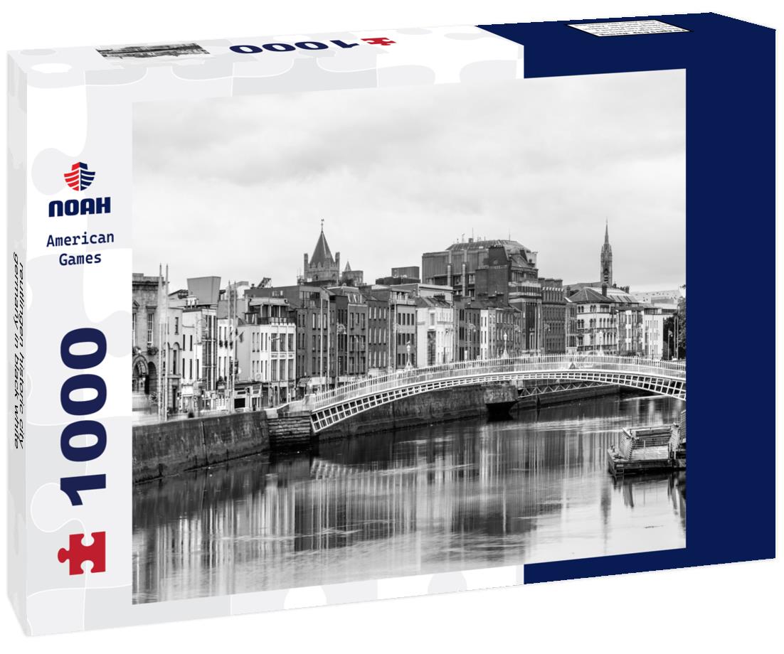 Noah Jigsaw Puzzle reutlingen historic city germany in black white 1000 pieces