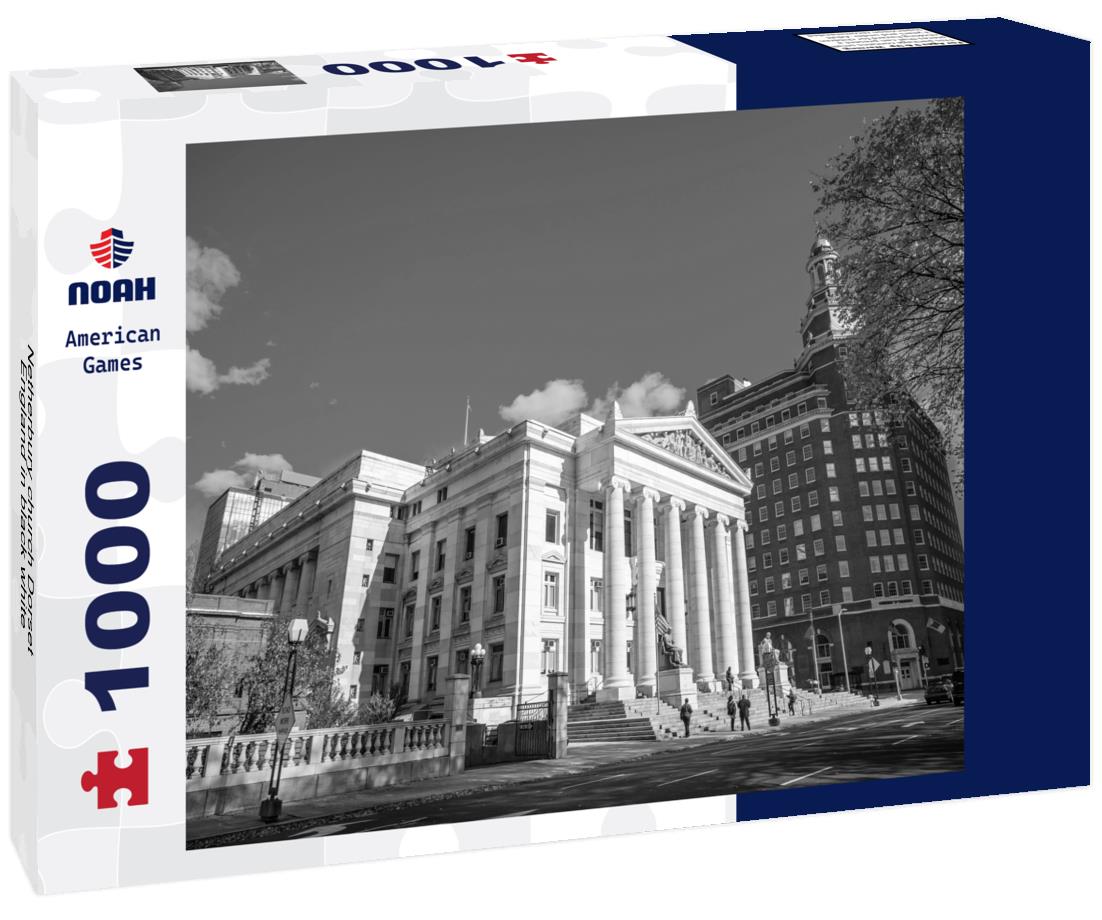 Noah Jigsaw Puzzle Netherbury church Dorset England in black white 1000 pieces