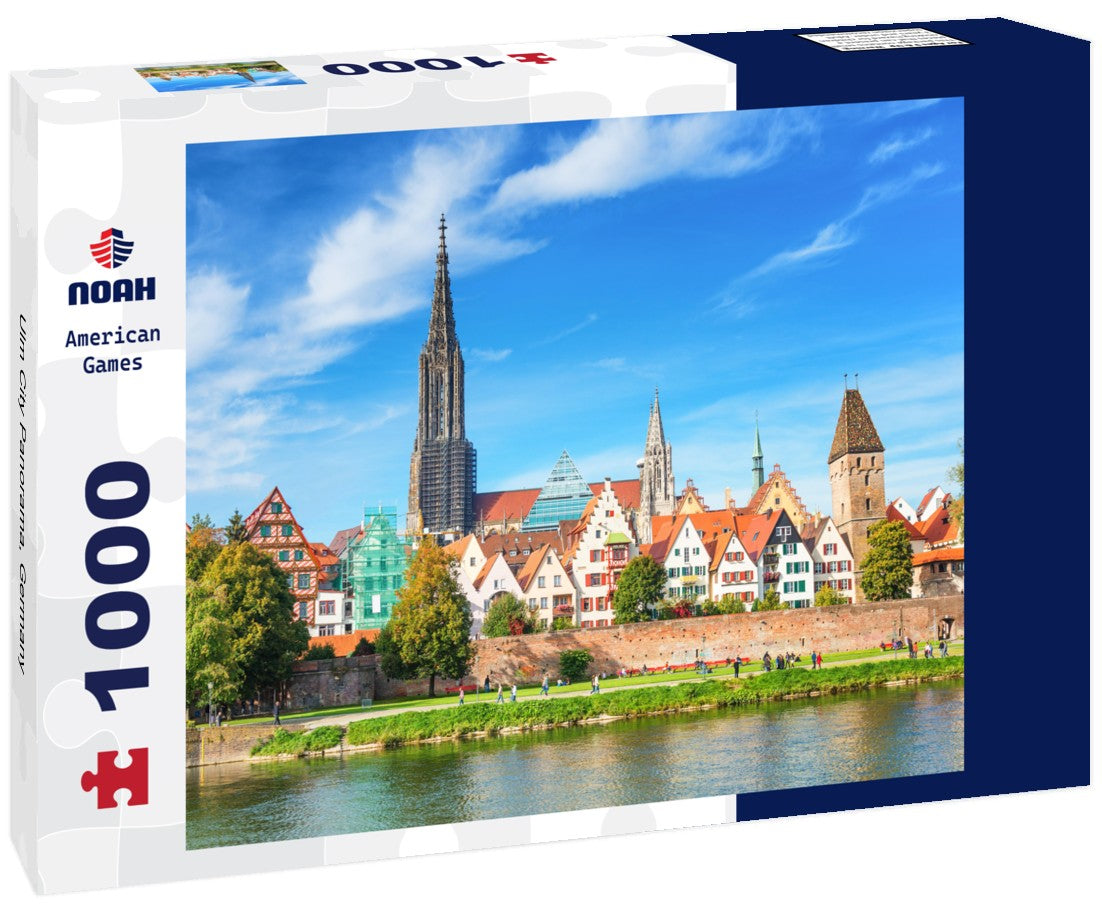 The Ulm City featured in Baden-Württemberg, Germany. 1000pc PuzzleBlack and White