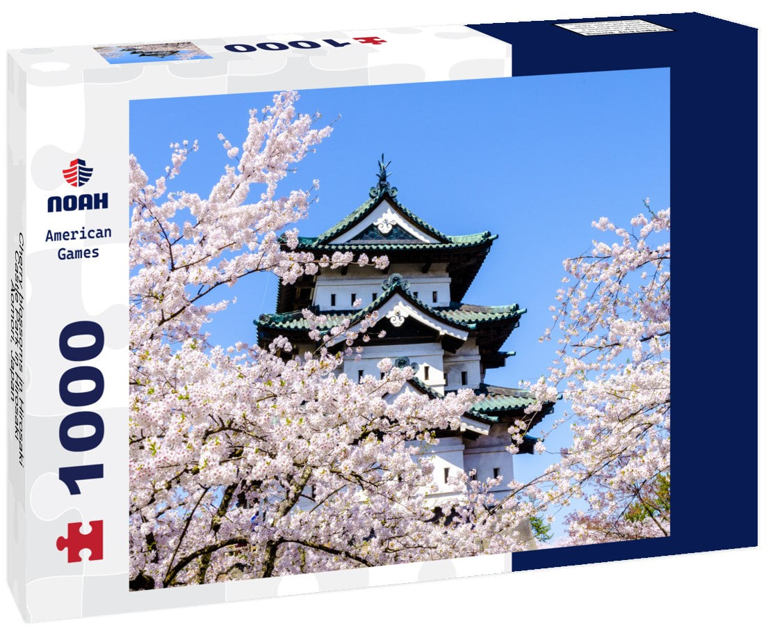Noah Jigsaw Puzzle Cherry blossoms in Hirosaki Castle Park in Hirosaki, Aomori, Japan 1000 pieces