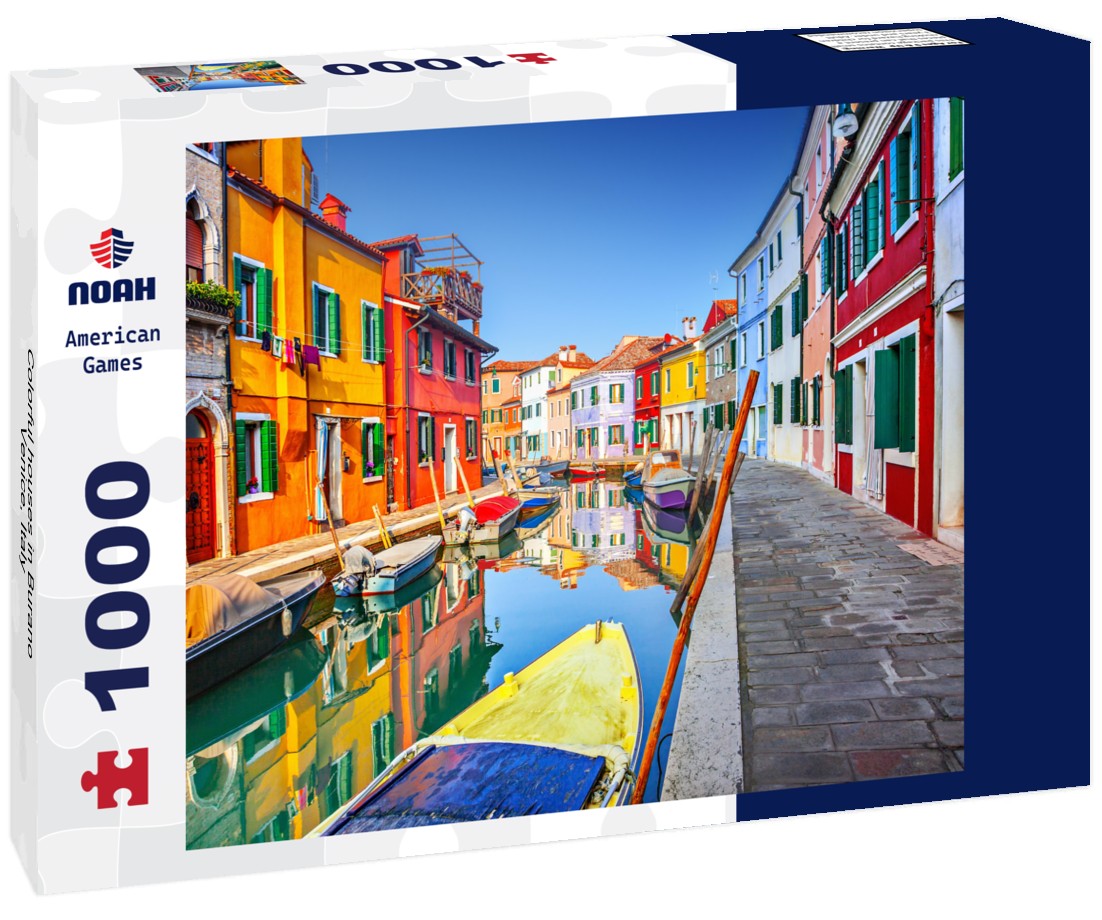 Noah Jigsaw Puzzle Colorful houses in Burano, Venice, Italy 1000 pieces