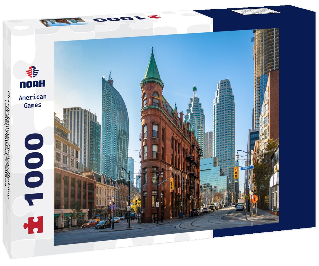 Noah Jigsaw Puzzle Gooderham or Flatiron Building in downtown Toronto - Toronto, Ontario, Canada 1000 pieces