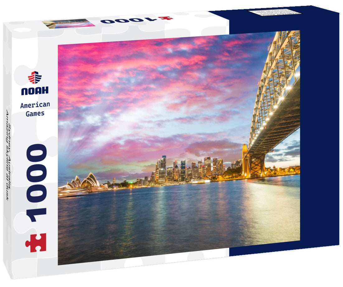 Noah Jigsaw Puzzle Sydney, Australia. Amazing skyline at dusk 1000 pieces
