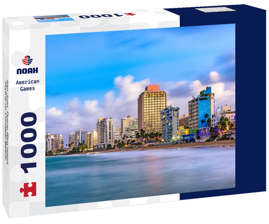Noah Jigsaw Puzzle San Juan, Puerto Rico resort skyline on Condado Beach 1000 pieces